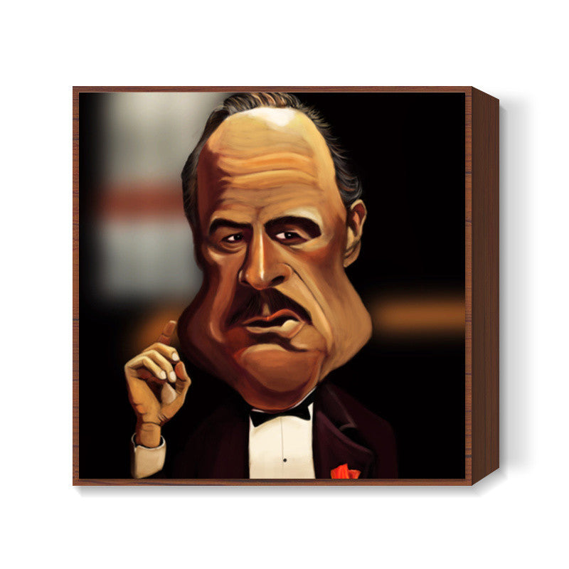 The Godfather | Caricature Square Art Prints