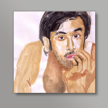 Bollywood superstar Ranbir Kapoor can intrigue and entertain with his versatility Square Art Prints