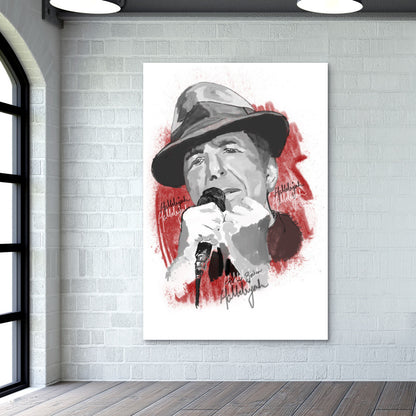 Leonard Cohen -  Hallelujah Wall Art