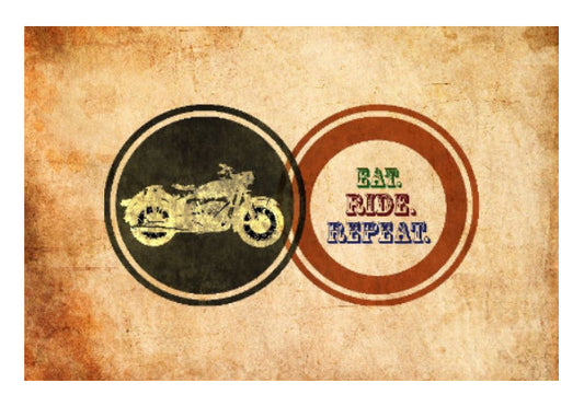 Wall Art, Eat Ride Repeat