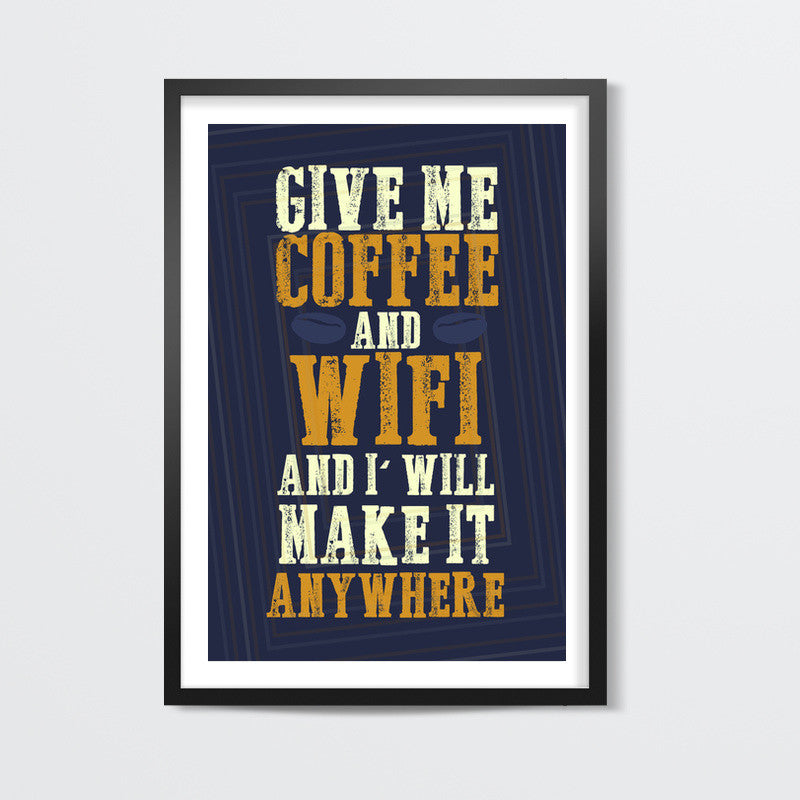 Coffee & WIFI Wall Art