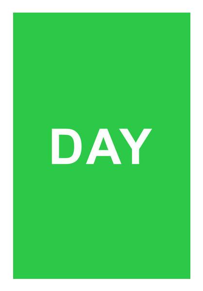 PosterGully Specials, Minimalist Green Day Wall Art