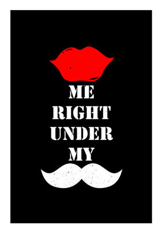 Kiss Me My Moustache Art PosterGully Specials