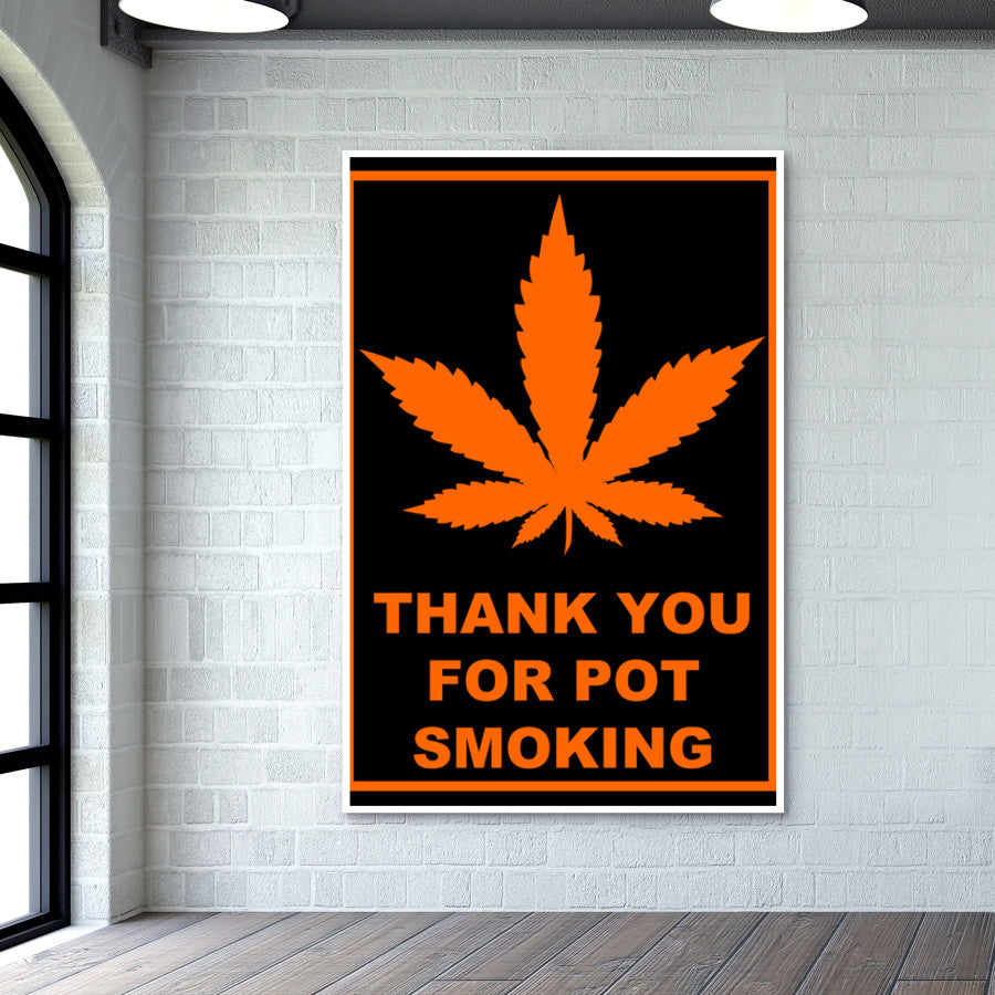 Pot Smoking Wall Art