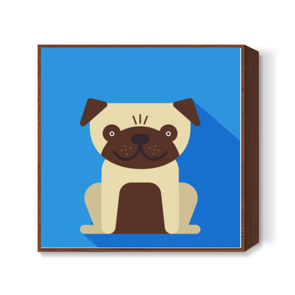 Pug the Dog - Minimal Animal Square Art Prints