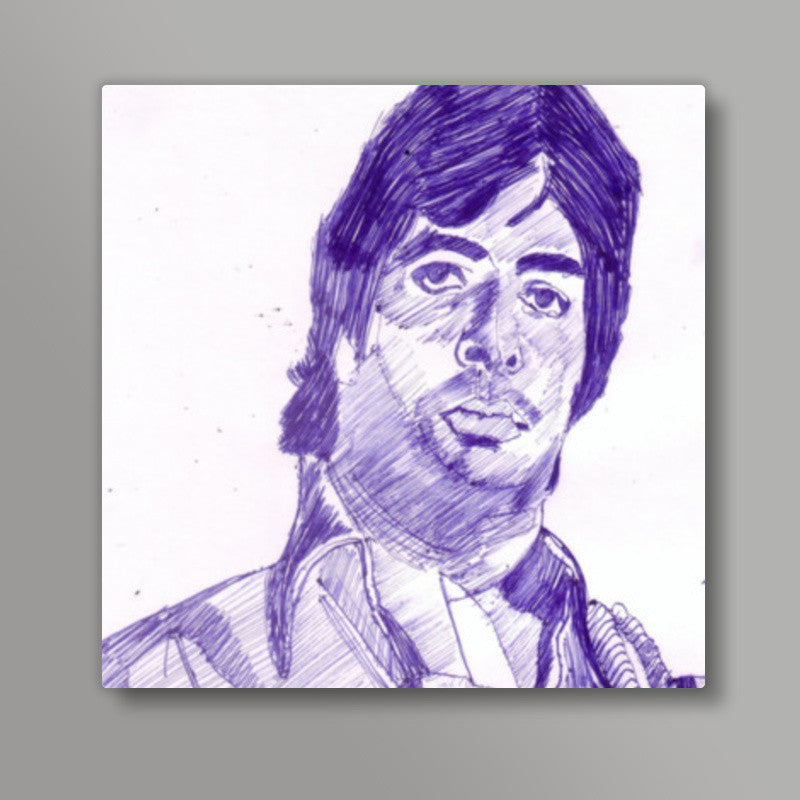 Amitabh Bachchan believes that attitude is everything Square Art Prints