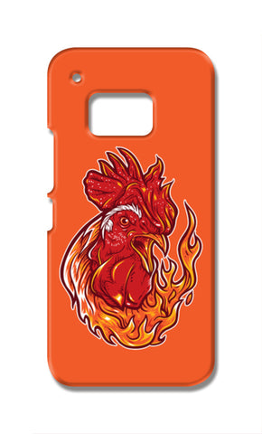 Rooster On Fire HTC One M9 Cases
