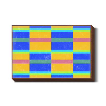 Evermore | Yellow Blue | Geometric Pattern Wall Art