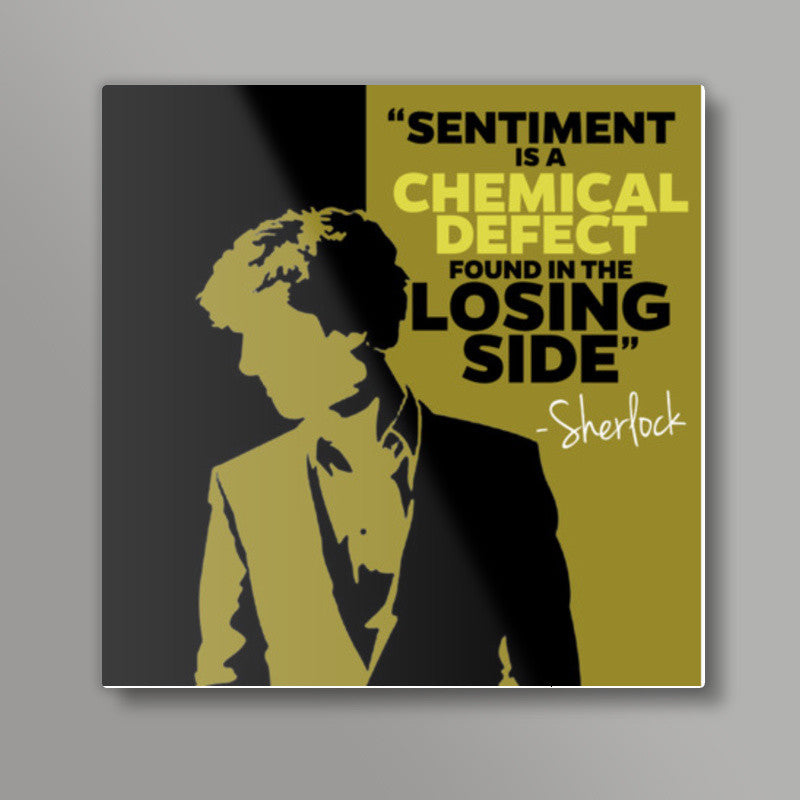 SHERLOCK | Sentiment Quote Square Art Prints