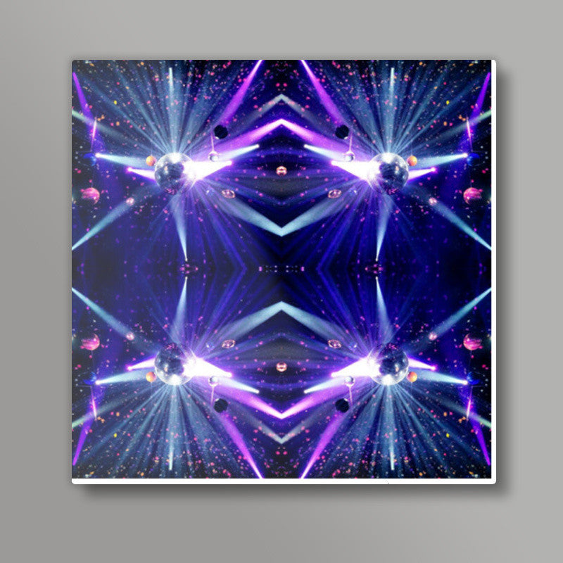 Abstract Dance Party Background Illustration Square Art Prints