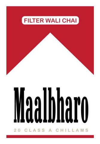 PosterGully Specials, Maalbharo - A tribute to Marlboro and tea lovers ! Wall Art