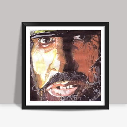 Bollywood superstar Amitabh Bachchan is a strong disciplinarian with a heart Square Art Prints