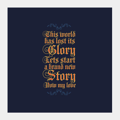 A new story Square Art Prints