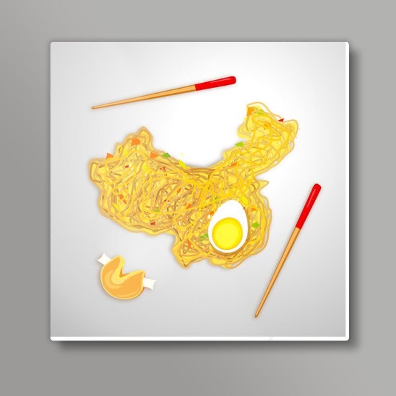 Food Maps - China Square Art Prints