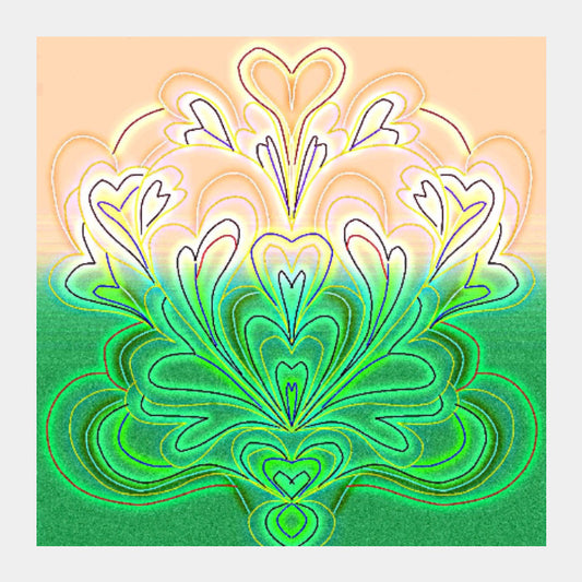 Square Art Prints, Hearts Square Art Prints | Pratyasha Ntihin, - PosterGully