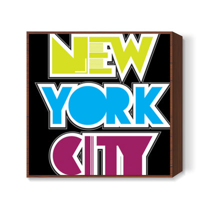 New York City multi color Square Art Prints