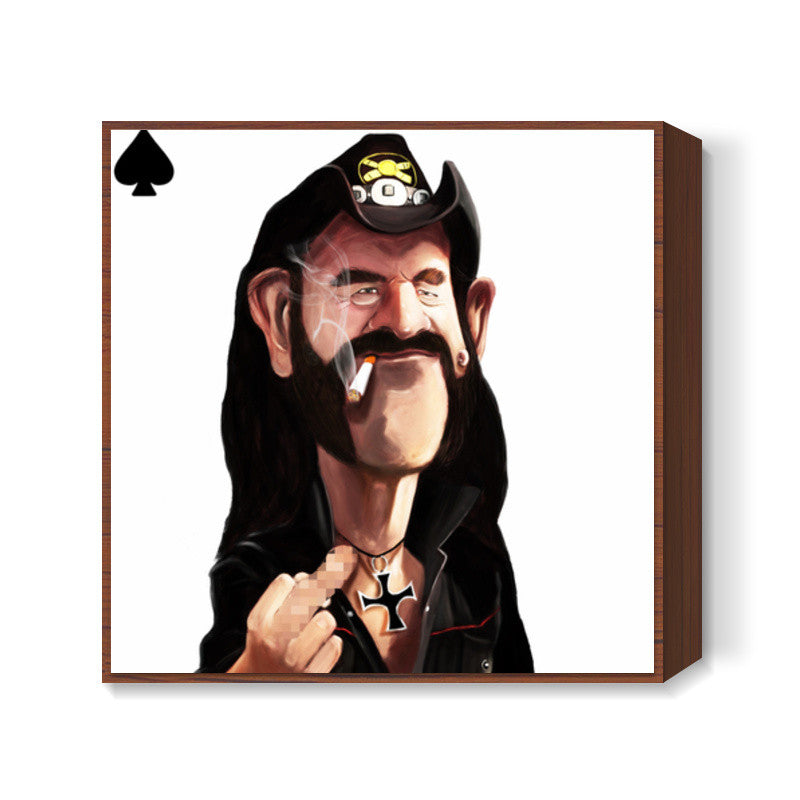 Motorhead | Lemmy Kilmister | Caricature Square Art Prints