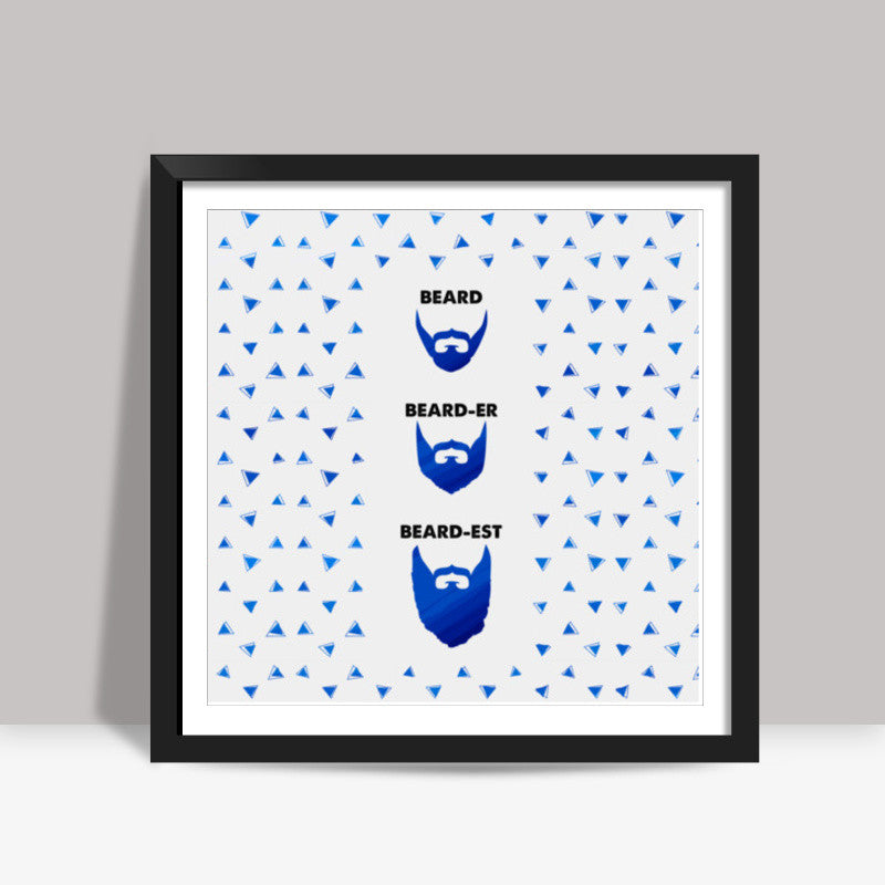 Beard Grammer Square Art Prints