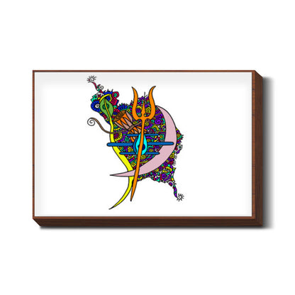 Shiva Abstract Zenscrawl Wall Art