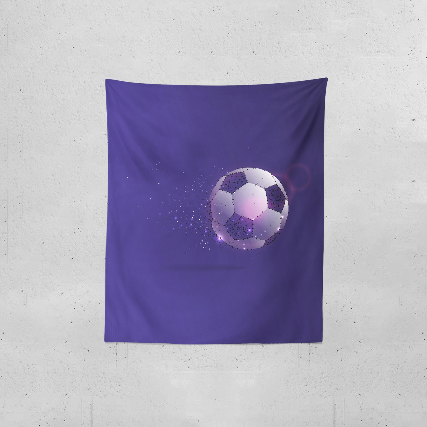 Football Artwork With Shining Lights Tapestries | #Footballfan