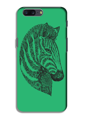 Floral Zebra Head OnePlus 5 Cases