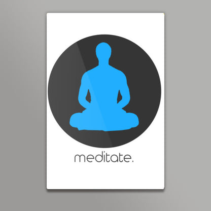 meditate - Zen Minimalist Art | Wall Art