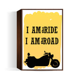 Rider is the Ride is the road Wall Art