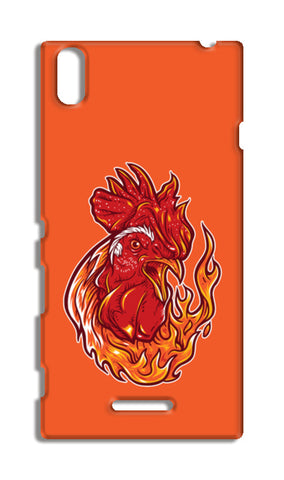 Rooster On Fire Sony Xperia T3 Cases