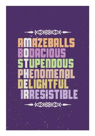 PosterGully Specials, Amazeballs meaning of mother letters Wall Art