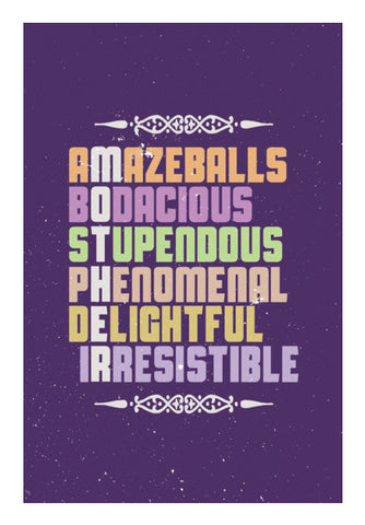 Amazeballs Meaning Of Mother Letters Art PosterGully Specials