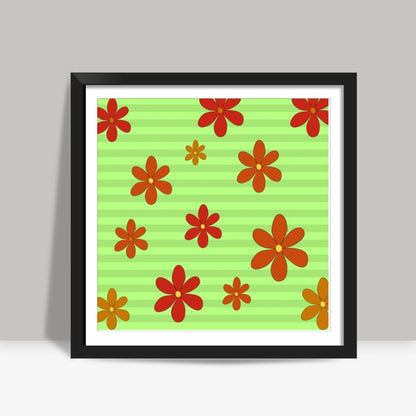 Flowers every where Square Art Prints