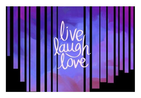 PosterGully Specials, Live Laugh Love Quote Wall Art