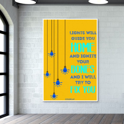 Coldplay Fix You Wall Art