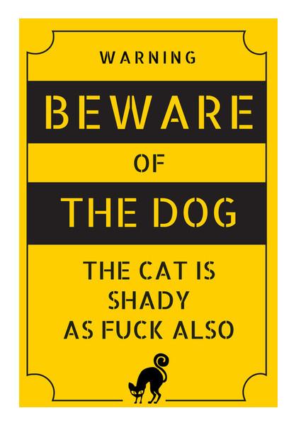 PosterGully Specials, Shady Cat Wall Art