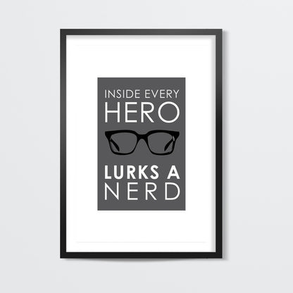 nerd : Akshay kashyap Wall Art