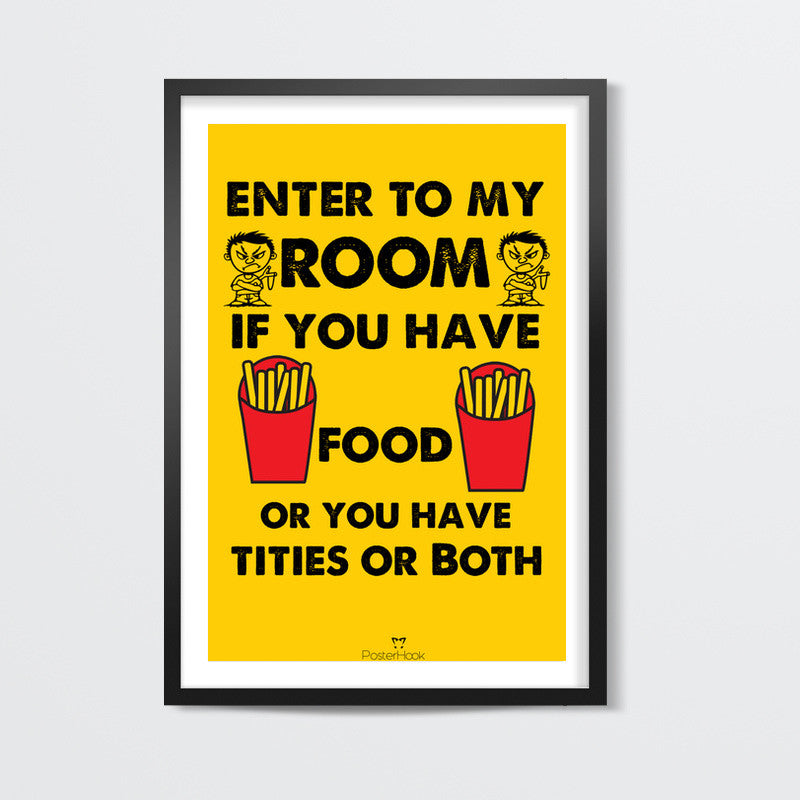 Room Warning Wall Art