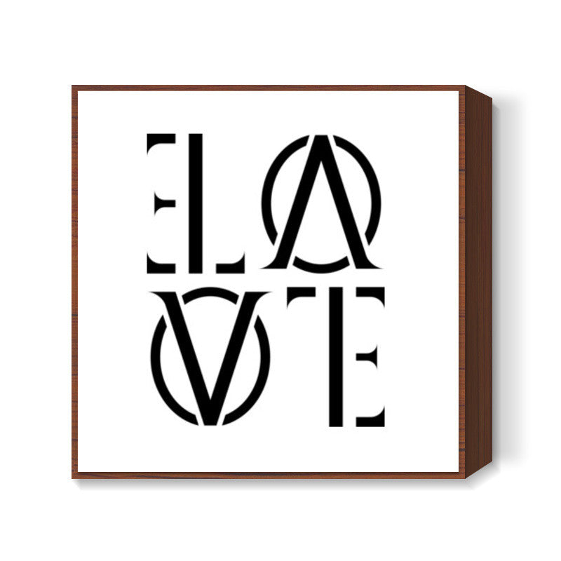 Its LOVE back and forth Square Art Prints