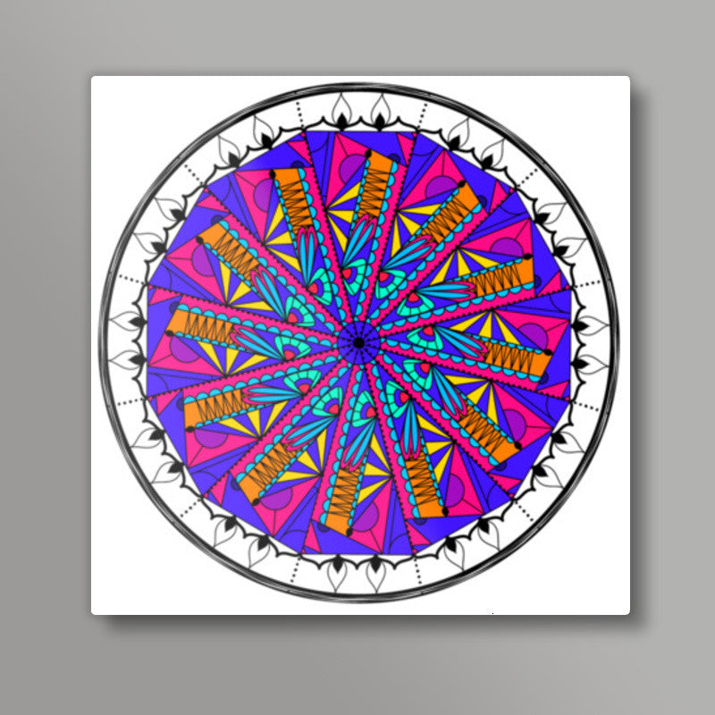 Kaleido Rangoli Square Art Prints