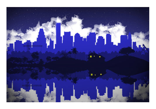 AZULINE LANDSCAPE Art PosterGully Specials
