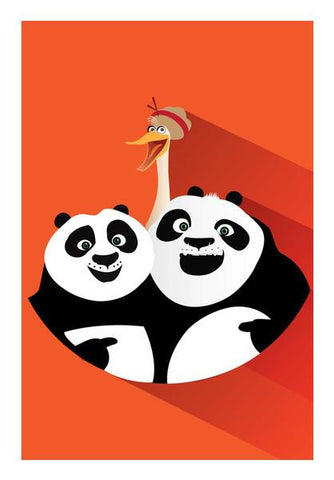 PosterGully Specials, Kung Fu Panda 3 -Po Li & Ping Wall Art