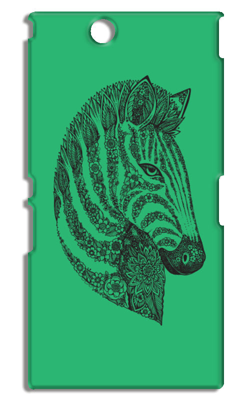 Floral Zebra Head Sony Xperia Z Ultra Cases