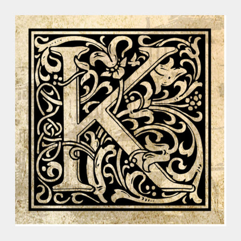 Ornate K Square Art Prints PosterGully Specials