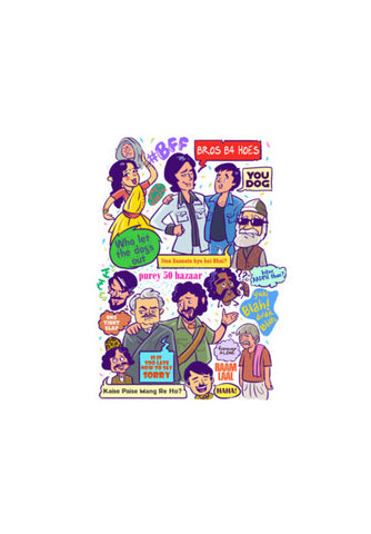 Sholay - Ramgad People Wall Art