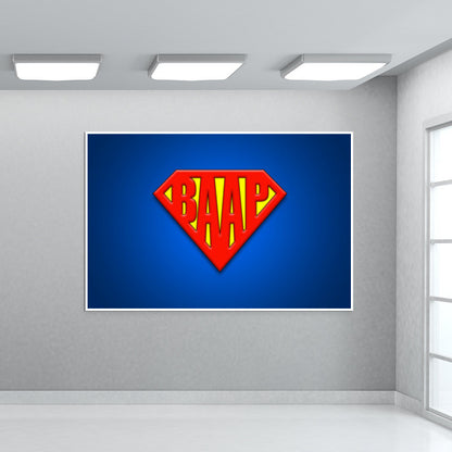 SUPER-BAAP | Fathers Day Wall Art