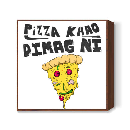 Pizza Khao Dimag Ni Square Art Prints