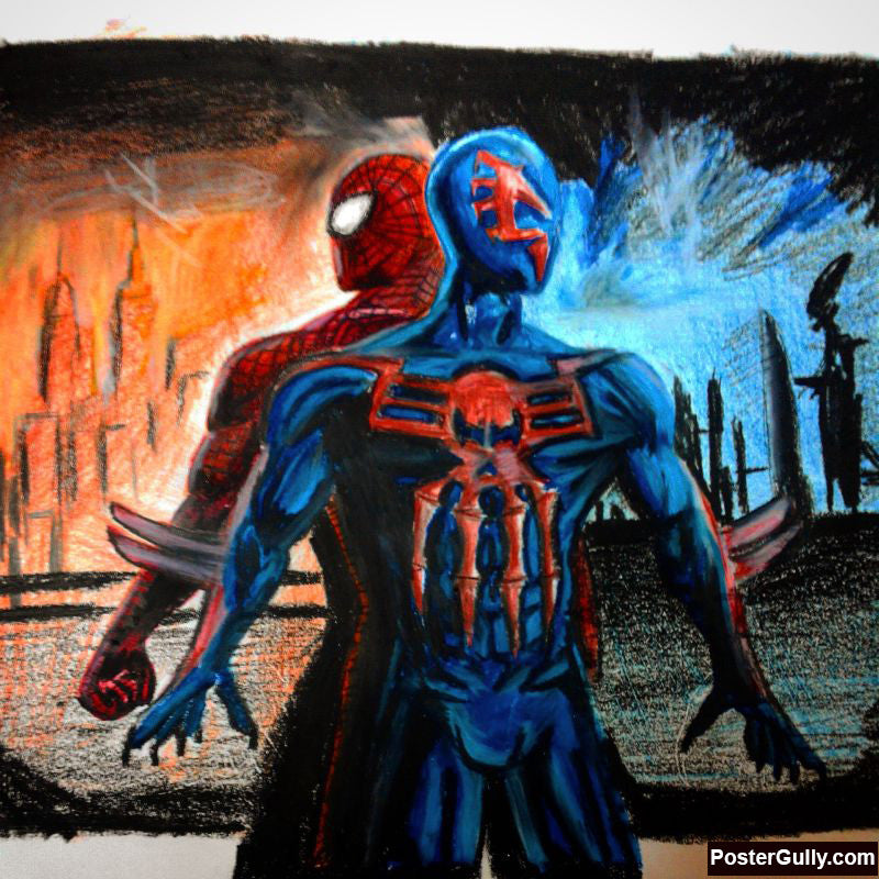 Square Art Prints, Spiderman Artwork