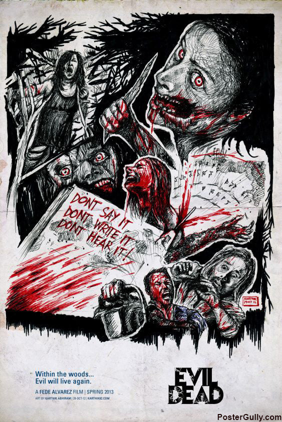 Wall Art, Evil Dead Artwork