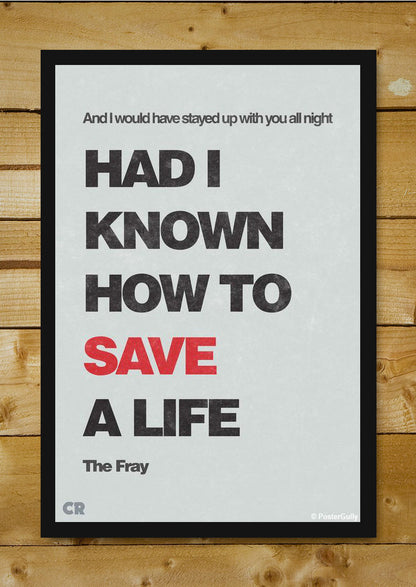 Brand New Designs, How To Save A Life Mminimlism Artwork