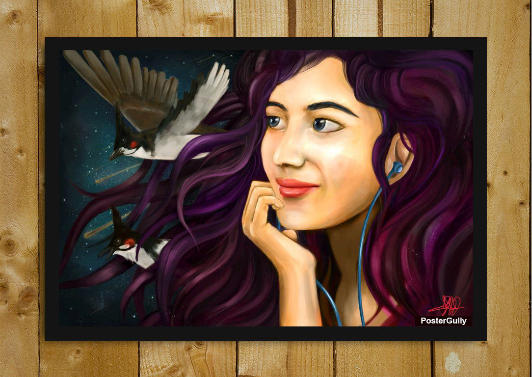 Wall Art, Bulbul Birds Artwork