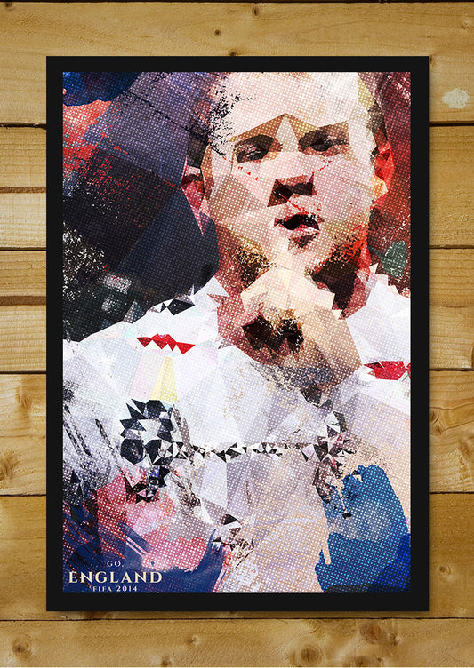 Framed Art, Wayne Rooney Artwork Framed Art, - PosterGully